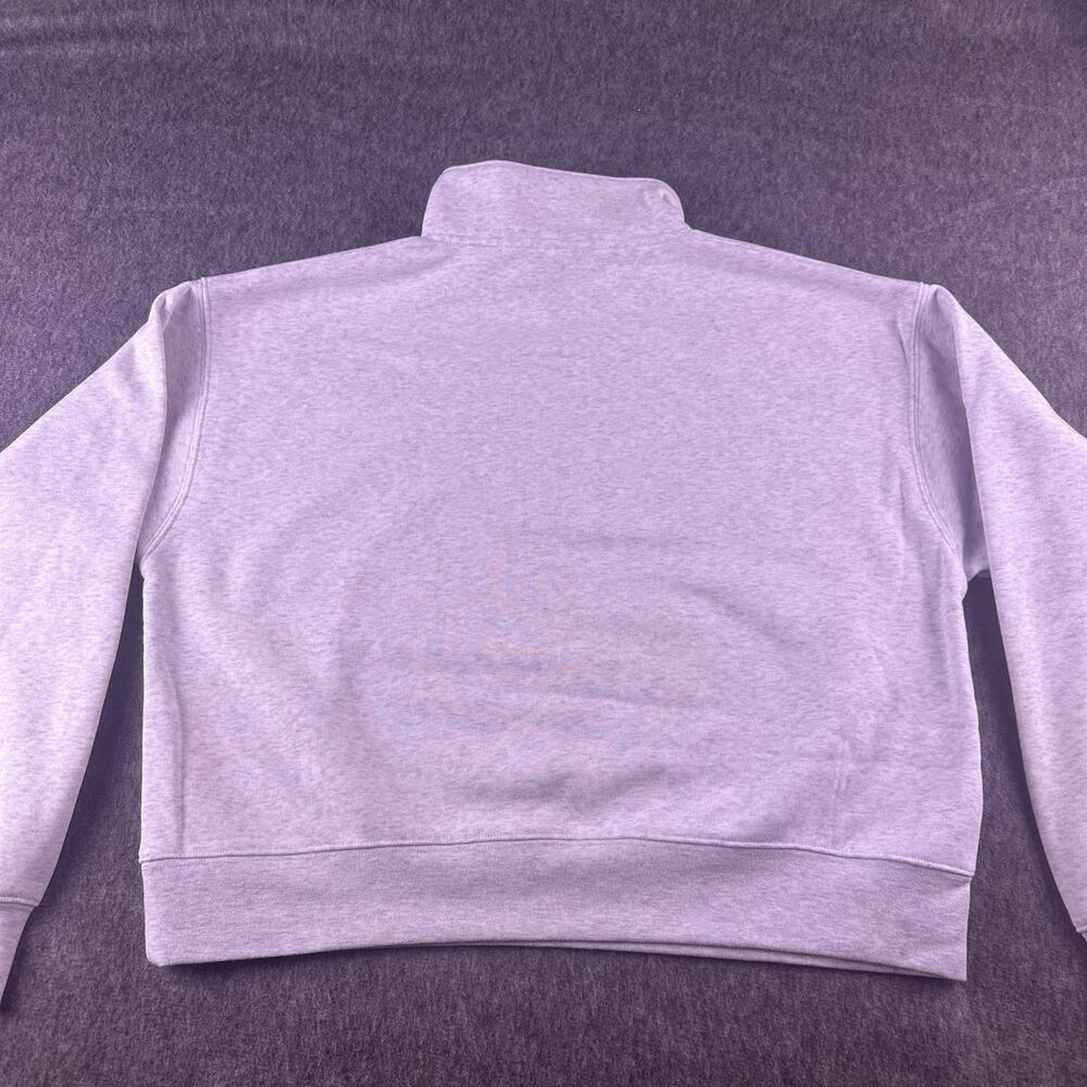 BGSU Ohio Women’s XL Cropped 1/4 Zip Gray Pullover‎ Hoodie NWOT Embroidered - Picture 12 of 12